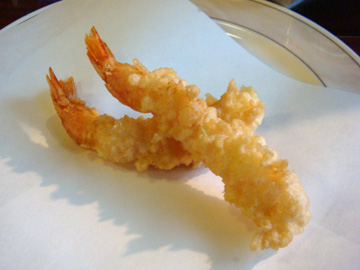 宝来町 天ぷら てんや 海老の天ぷら