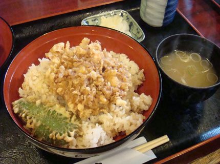 宝来町 天ぷら てんや かき揚げ天丼
