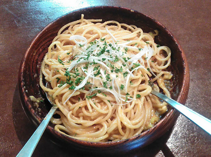 パスタリア 函館 本町 タラコとウニ