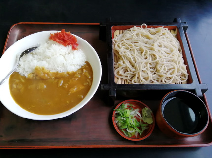 丸南 豊川町支店　函館　蕎麦　カレーライスセット