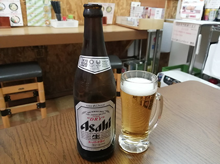 ふらわー　天丼　函館　花園商店街　晩酌セット　ビール