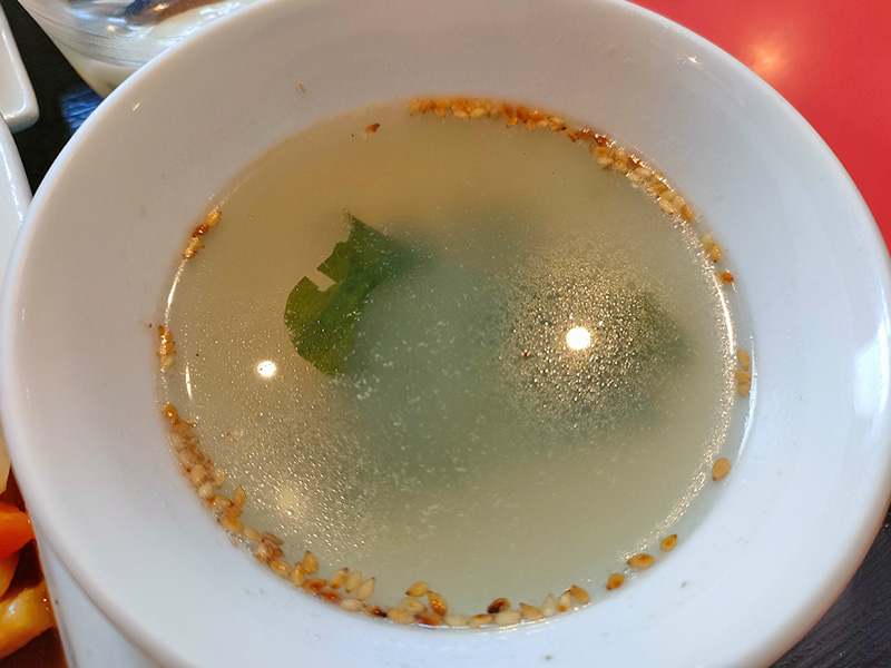 香港　函館　中華　酢豚ランチ　スープ