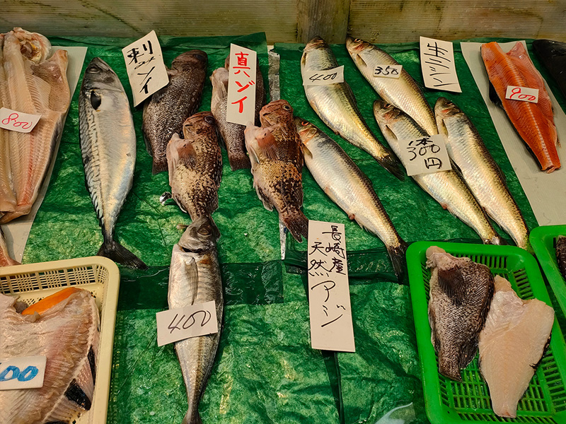 銀座魚菜市場　平尾鮮魚店　魚